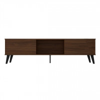 Manhattan Comfort 176AMC174 Doyers 70.87 Mid-Century Modern TV Stand in Nut Brown